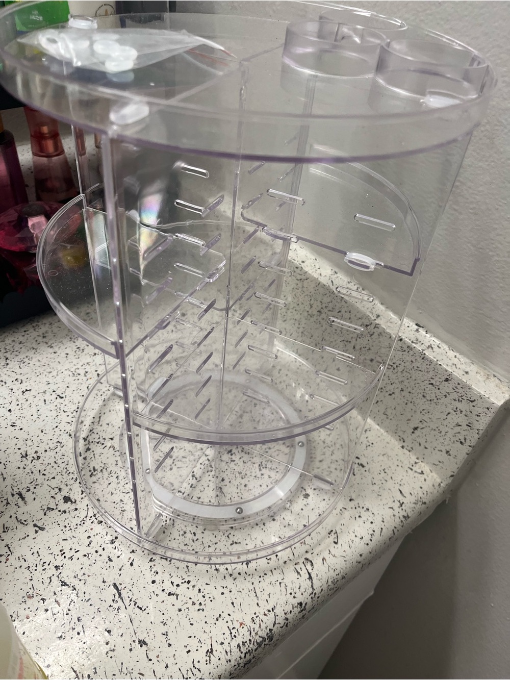Clear Rotating Makeup and Cosmetic Organizer - Transparent